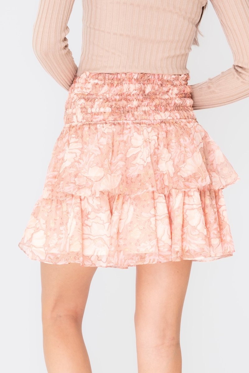 ZENA SKIRT (PINK/MULTI) 18" - Skirt - Yakira Bella