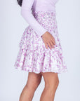 ZENA SKIRT (PURPLE FLOWER) 20" - Skirt - Yakira Bella