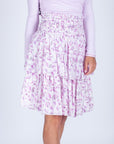 ZENA SKIRT (PURPLE FLOWER) 23" - Skirt - Yakira Bella