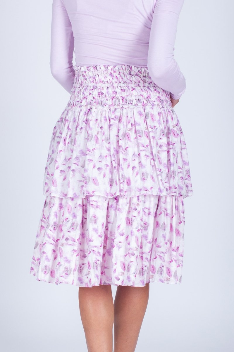 ZENA SKIRT (PURPLE FLOWER) 26" - Skirt - Yakira Bella