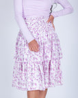 ZENA SKIRT (PURPLE FLOWER) 26" - Skirt - Yakira Bella