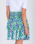 ZENA SKIRT (WHITE/GREEN) 20" - Skirt - Yakira Bella