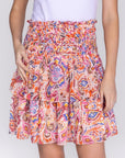 ZENA SKIRT (WHITE/PURPLE) 20" - Skirt - Yakira Bella