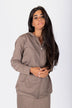 Zip-Up Cardigan (Brown)
