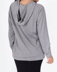 ZIP - UP CARDIGAN (GREY) - Top - Yakira Bella