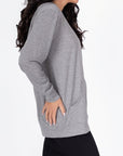 ZIP - UP CARDIGAN (GREY) - Top - Yakira Bella