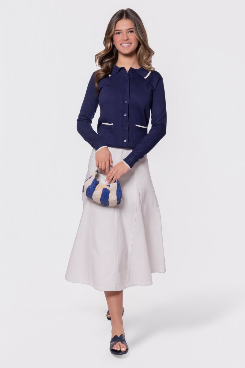Zoe Cardigan (Navy) - Top - Yakira Bella