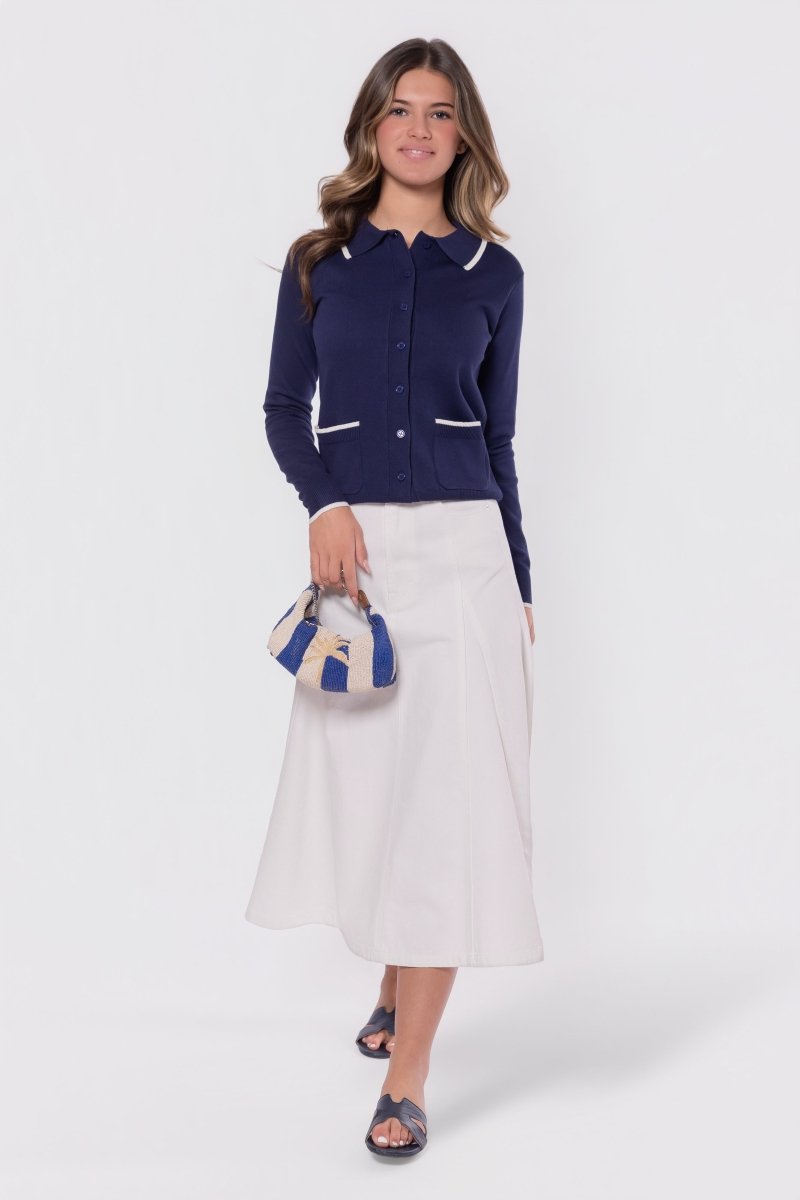 Zoe Cardigan (Navy) - Top - Yakira Bella