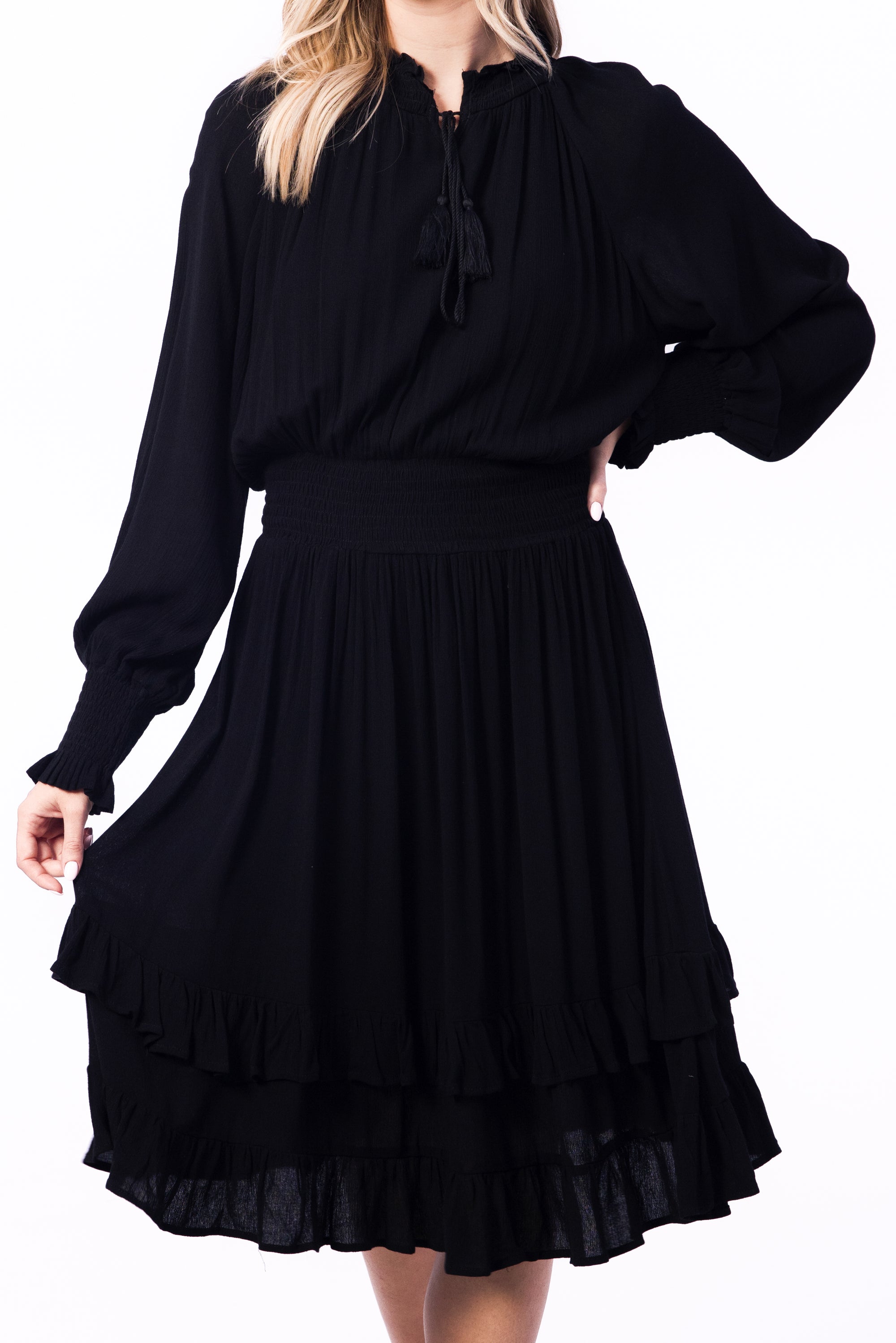 DITSY DRESS (Black) 36&quot; &amp; 40&quot;