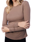 ROMI TOP LONG SLEEVE (TAUPE)
