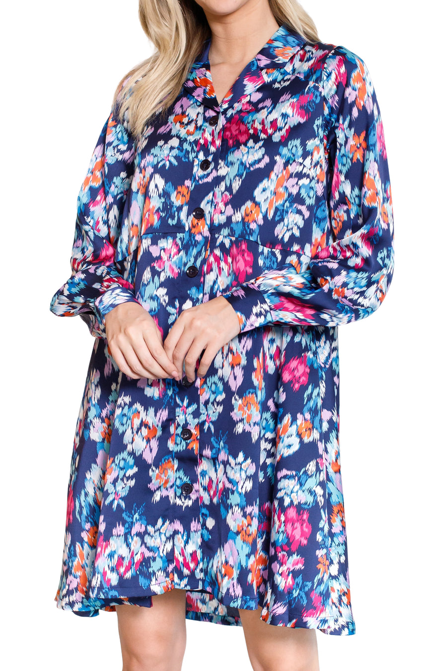 ALINA DRESS (Blue) 35"